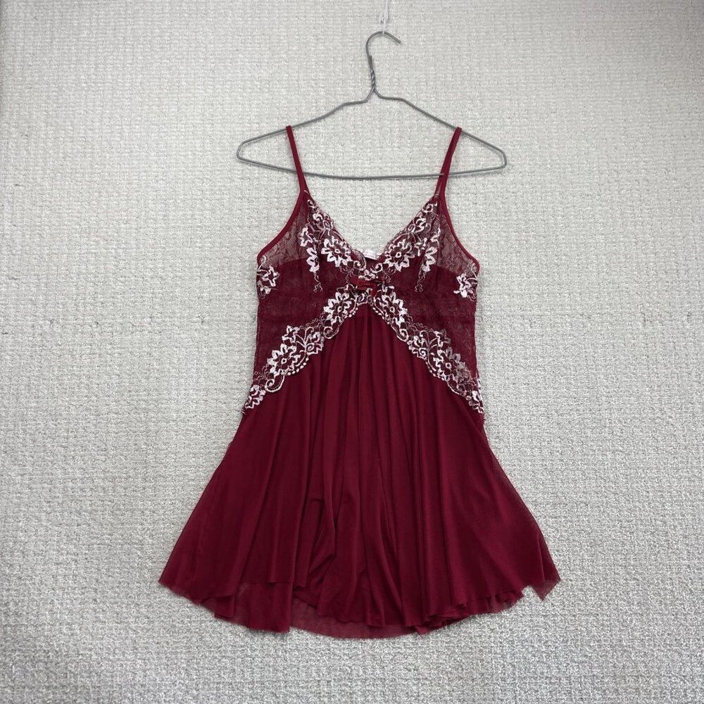 Y2K Avidlove Lingerie Women Size M Lace Babydoll Boudoir Sexy Bloody Valentine